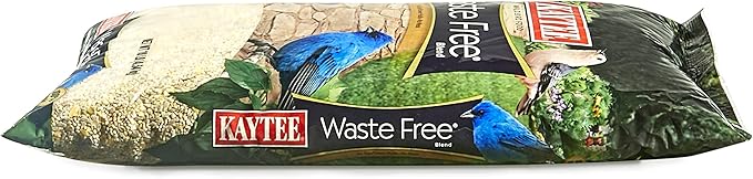Kaytee Wild Bird (No Mess or Waste Free) Food Seed Blend for Blue Jays, Woodpeckers, Juncos, Cardinals, Grosbeaks, Sparrows, and Finches, 10 Pound, (Packaging May Vary) (Pack of 2)