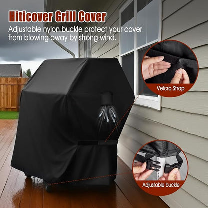 Grill Cover for Nexgrill 810-0171 Oakford Homestead 24 Inch Charcoal Grill, Waterproof Outdoor BBQ Griddle Cover, Fade-Resistant UV Resistant All Weather Protection- 53" W x 24" D x 40" H
