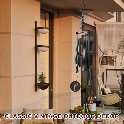 Wind Chimes for Outside, Vintage Angel Deep Tone Wind Chime Outdoor Clearance, Memorial/Festivals/Birthday Gift for Mom Dad Women Grandma, Home Garden Patio Decor (34" Angel)