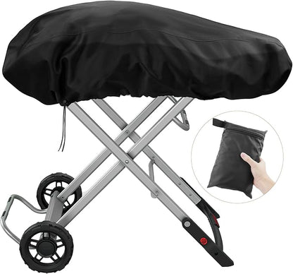 Grill Cover for Weber Traveler Portable Gas Grill 9010001,Weber Traveler Grill CoverHeavy Duty Waterproof 600D Oxford Fabric Weather Resistant Grill Cover Portable with Coleman Roadtrip Accessories