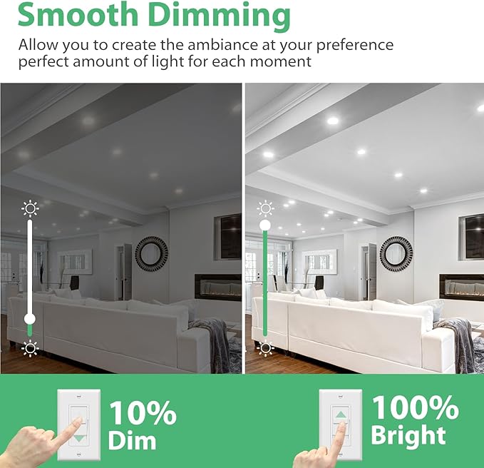 18 Pack BR30 LED Recessed Light Bulb, Dimmable Indoor Flood Light Bulbs CRI80 7W Equivalent 65W 5000K Daylight 650 Lumens, 15000 Lifetime Hours E26 Base LED Can Light Bulb, Flicker-Free