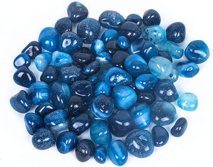 Blue River Rocks, Garden Rocks, Outdoor Decorative Stones, Natural Gravel, for Aquariums, Landscaping, Vase Fillers, Succulent, Tillandsia, Cactus Pot, Terrarium Rocks, 4.5 lb (72 oz)
