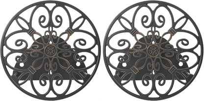 Liberty Garden Products 670 Wall Mounted Decorative Hose Butler, Holds 125-Feet of, Black (Pack of 2)