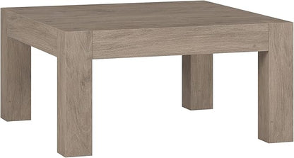 Henn&Hart Langston Coffee Table, 34" Wide,Grey