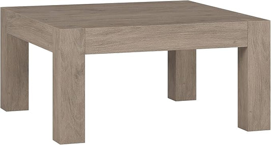 Henn&Hart Langston Coffee Table, 34" Wide,Grey