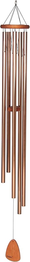 Festival 60-inch Redwood Wind Chime w/Customization in Bronze by Wind River for Patio, Backyard, Garden, and Outdoor décor. Made in The USA