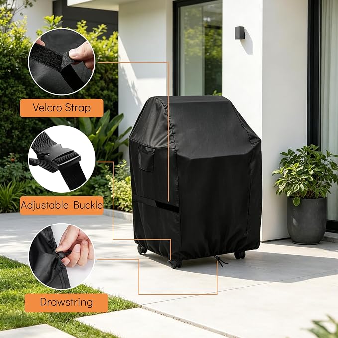 BBQ Grill Cover for 24 Inch Nexgrill Deluxe 2 Burner Gas Grill, Waterproof 600D Outdoor Propane Barbecue Covers Griddle Covers- 24" L x 23" W x 42" H