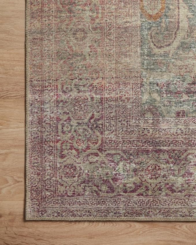 Loloi Amber Lewis Georgie Collection GER-03 Jade/Sunset 3'-0" x 10'-0", .19" Pile Height, Runner Rug