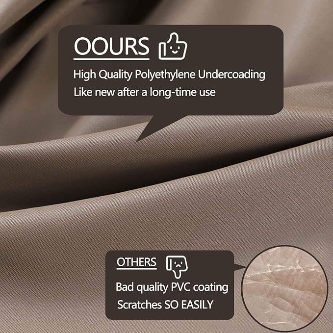 Patio 2 Person Egg Chair Cover with Adjustable X-Lock System and Zipper, Easy On Easy Off, Heavy Duty 100% Waterproof 600D Oxford Hanging Swing Chair Winter Cover