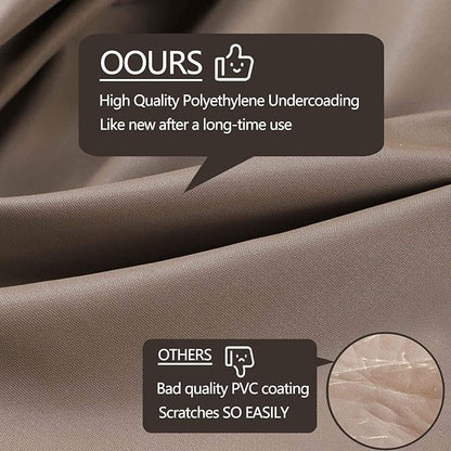 Patio 2 Person Egg Chair Cover with Adjustable X-Lock System and Zipper, Easy On Easy Off, Heavy Duty 100% Waterproof 600D Oxford Hanging Swing Chair Winter Cover