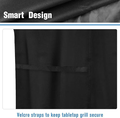 Pizza Oven Cover for Ninja, Heavy Duty Grill Cover for Ninja OO100 Series Woodfire 8-in-1 Outdoor Oven, Waterproof& Dustproof Covers with Drawing for Wood Fired Outdoor Grill
