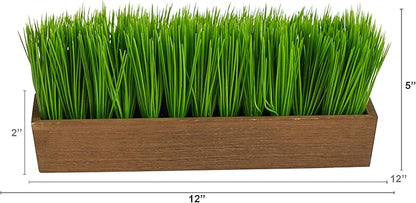 12in. Grass Artificial Plant in Decorative Planter