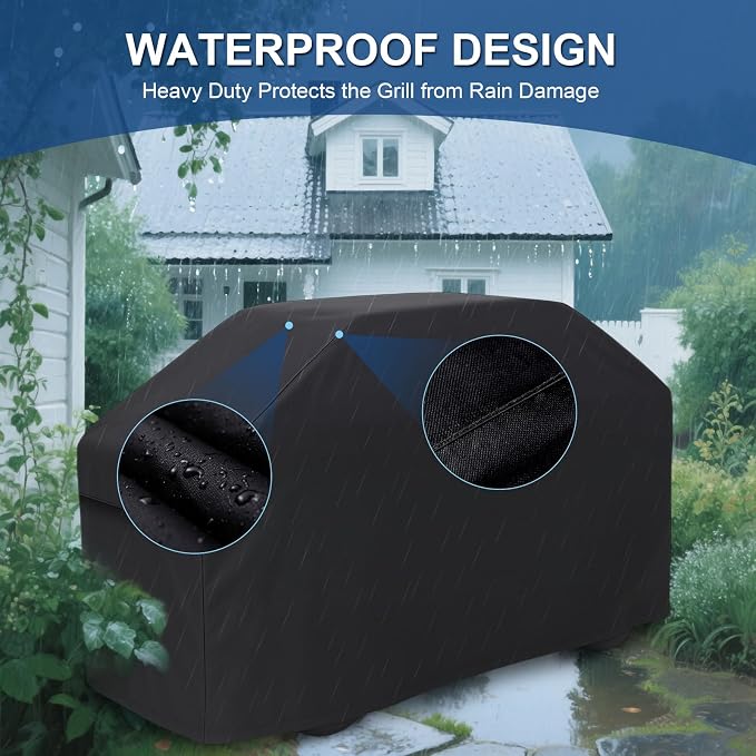 Grill Cover for Outdoor Grill,600D Heavy Duty Bbq Cover for Blackstone 36" Griddle,Waterproof Grill Cover with Air Vent and Click-close Straps,Fit More 4-Burner Flat Oven Griddle without Hood