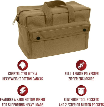 Rothco Mechanic's Tool Bag - Heavy-Duty Organization for Gear and Equipment