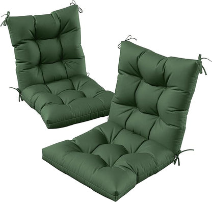 Patio Seat&Back Chair Cushions for Outdoor Furniture，Comfortable Cushions for Rocking/Dining/Lawn Chair-Set of 2