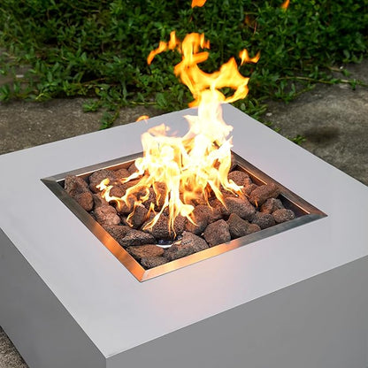 Mr. Fireglass Lava Rock Granules, 2.75"-5" Large Volcanic Lava Rock for for Fire Pits, Fire Bowls, Fire Table and Gas Log Sets, Decorative Landscaping, Indoor & Outdoor Fireplaces - 10 Pounds, Black