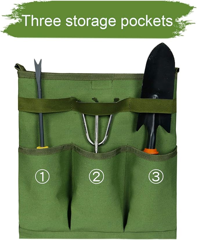 Garden Pruning Tool Bag - Canvas Shoulder Crossbody Gardening Storage Bag
