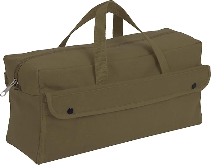 Rothco Canvas Jumbo Mechanic Tool Bag - Heavy-Duty Organization for Gear and Equipment