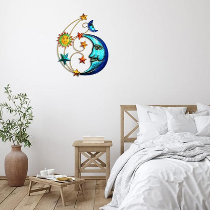 Metal Sun Outdoor Wall Art Decor+ 2025 New Metal Bird Wall Decor