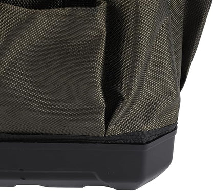 Zunate Heavy Duty Garden Tool Bag Organizer with 15 Pockets, Foldable & Standable, 600D Oxford Fabric & ABS Base for Gardening, Home Storage