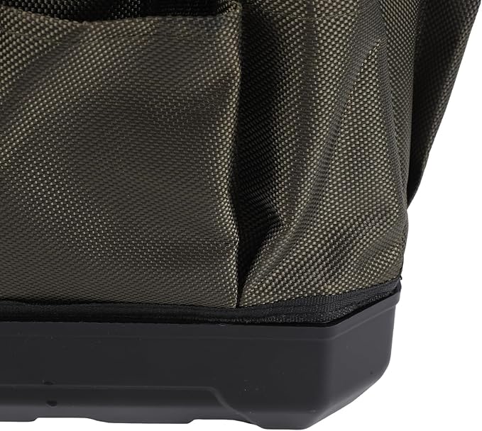 banapoy Tool Bag, 30 x 30 x 23cm Oxford Cloth Heavy Duty Gardening Tote Toolbox with 15 Pockets, Wide Mouth Tool Storage Bag Organizer for Electrician Mechanic Men