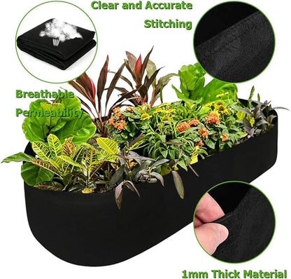 Fabric Raised Garden Bed, Raised Planters for Outdoor Plants, Rectangle Garden Grow Bag for Herb Flower and Vegetables, 2 ft X 4 ft