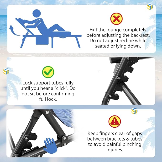 Flamaker Oversize Face Down Chaise Lounge Chair, 27 Inch Wide Foldable Outdoor Patio Chair, 5-Position Adjustable Tanning Chair with Face& Arm Holes for Sunbathing, Pool, Beach, Lawn (Grey, 1 Pcs)