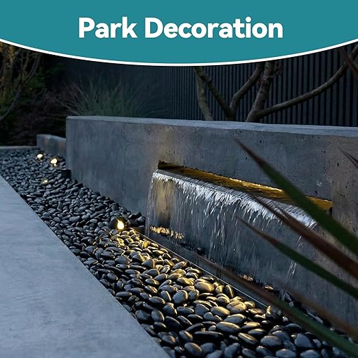 20lbs Black Rocks for Planters, 2-3 Inch Decorative Rocks for Potted Plants, Polished Garden Stones for Outdoor Landscaping, Walkways, Yard, River Rocks for Flower Pots, Vase