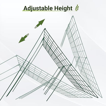 Cucumber Trellis for Garden - 4 Pack, 48" L x 16" W Garden Trellis for Climbing Plants Outdoor with Support Structures, A Frame Trellis for Climbing Vegetables Peas, Vine, Bean