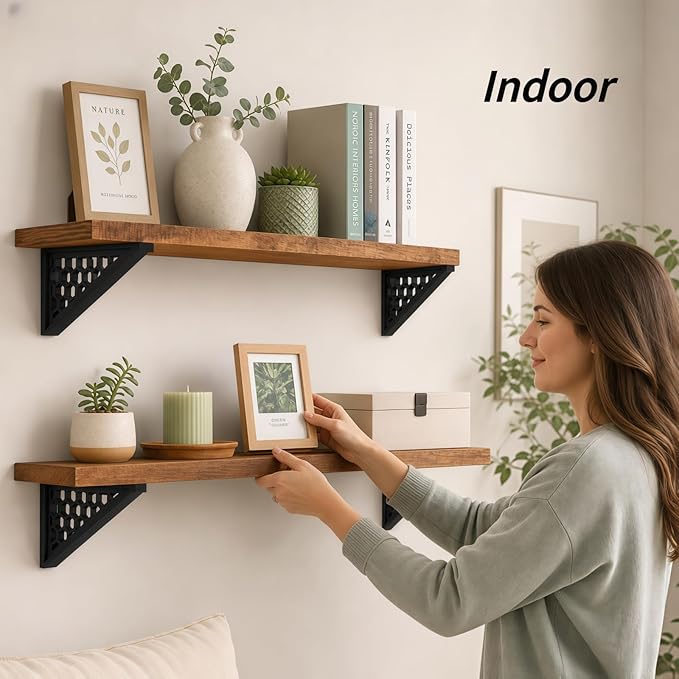 Storage Shed Shelf Brackets Compatible with Suncast,for Hanging Storage Shelves Organizer Accessories,for Garage & Outdoor Organization,Brackets Only (2)