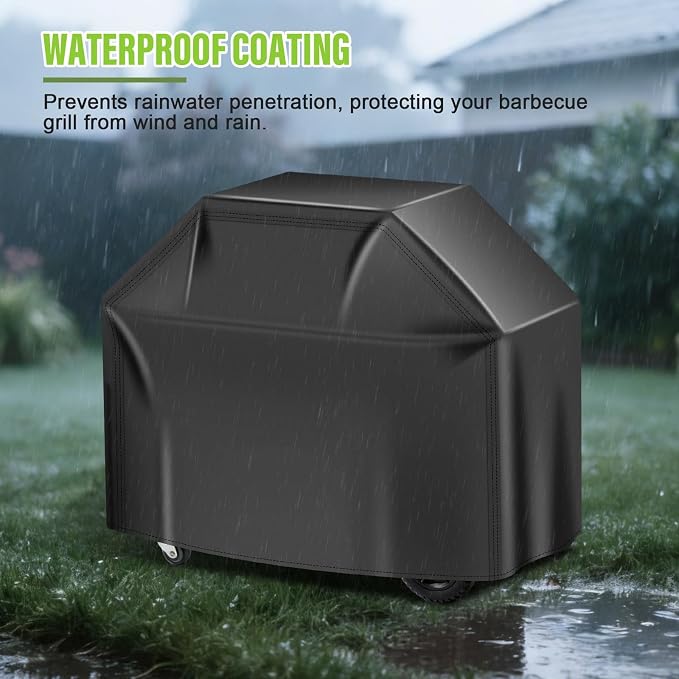 Grill Cover for Outdoor Grill 58 inch,Universal Grill Covers Heavy Duty Waterproof,Fade Resistant BBQ Grill Cover for Outside,Gas Grill Covers, Adjustable Drawstring，Oxford Fabric Material