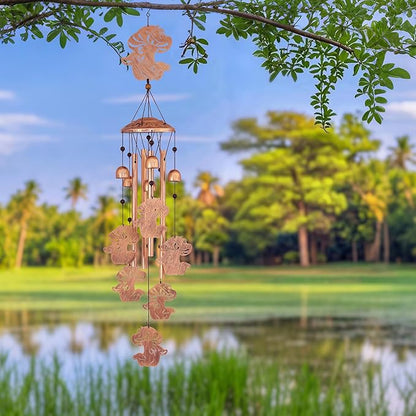 Mushroom Wind Chimes for Outside, Metal Windchimes Outdoors, Mushroom Gifts for Women/Men, Memorial/Birthday Gifts, Garden Decor for Outside, Patio or Yard, Durable Chimes for Outdoors