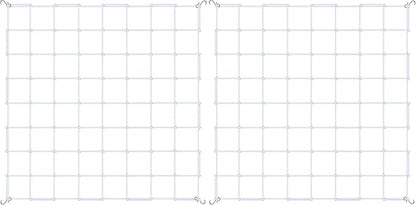 iPower 4' x 4' Grow Room Trellis Netting for 59"x59" Room, Heavy-Duty Elastic Plant Net with Hooks, Flexible Hydroponics Support for Climbing Plants, Vegetables, Fruits, Flowers, Vines (Pack of 2)