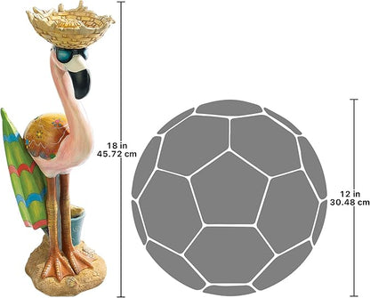 Luau Larry the Flamingo Pink Flamingo Garden Statue