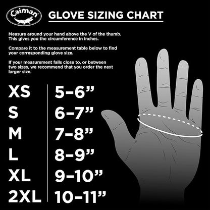 Caiman Genuine Top Cow Grain Leather Velcro� RevolutionTM Gloves (Large/Yellow)