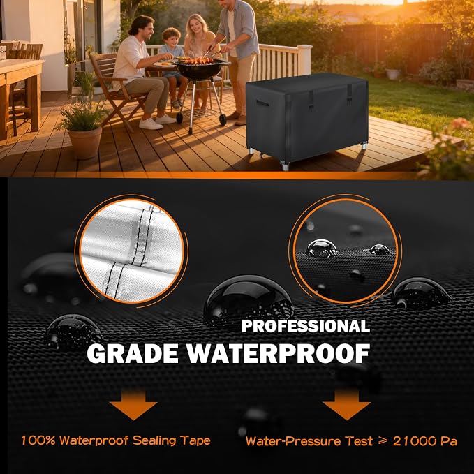 Outdoor Prep Table Cover with Split Zipper for Keter Unity Small Portable Table, Compatible with 36 inch Outdoor Utility Cart and Storage Cabinet, 36"L x 24"W x 35"H