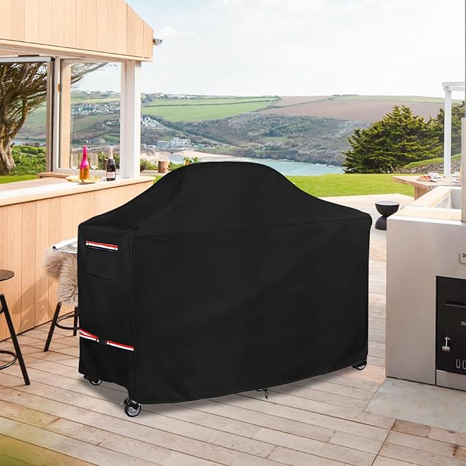 Grill Cover for 76 Inch Big Green Egg Grill Table, Waterproof Heavy Duty Outdoor Grill Cover, Kamado Ceramic BBQ Grill Cover, XL Green Egg Cover, Grill Cart Cover