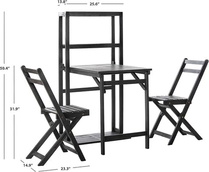 SAFAVIEH PAT6756A Outdoor Collection Griffen Balcony Natural Set Dining Cabinet