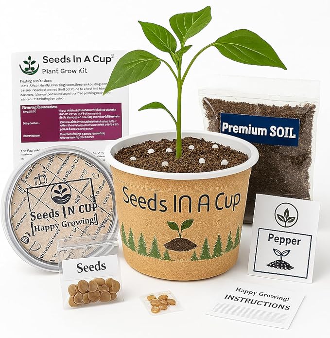 Guava Tree Starter Kit - Easy-to-Use, Educational, Great Gift, Non GMO Seeds, Guava Seed for palnting