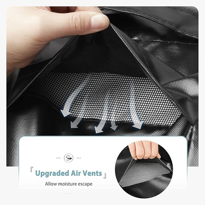 SHINESTAR 72 Inch Grill Cover for Weber Summit 400 & Napoleon 625, Heavy Duty Oxford Fabric BBQ Cover, Waterproof UV Protection, Windproof with Magic Tape & Drawstring Bottom