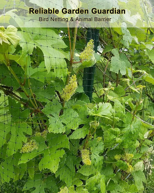 KLEWEE Bird Netting 13 x 20 FT Wide Heavy Duty Garden Netting Fine Mesh to Protect Fruit Trees, Plants and Vegetables from Birds, Deer, Squirrels and Other Animals