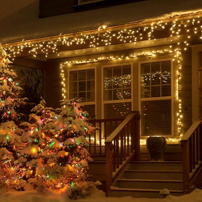 Cluster Lights Christmas 2000 LED Fairy Lights with Remote 147Ft Christmas Tree Lights Waterproof Fairy Lights Outdoor Firecracker Twinkle Lights Plug in Timer String Lights for Garden Wedding Party