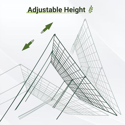 Cucumber Trellis for Garden - 2 Pack, 48" L x 24" W Garden Trellis for Climbing Plants Outdoor with Support Structures, A Frame Trellis for Climbing Vegetables Peas, Vine, Bean