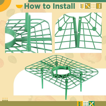 Havawish 20 Pack Strawberry Plant Support Holder for Chocolate Covered Strawberries Square Outdoor Plant Stand Holder, Growing Racks Growing Frame for Keeping Garden Clean