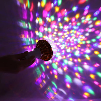 Garosa Color Rotating Bulb E27 RGB Color Changing Party LED Bulbs for Indoor Outdoor Parties, Photography US Plug 110‑240V