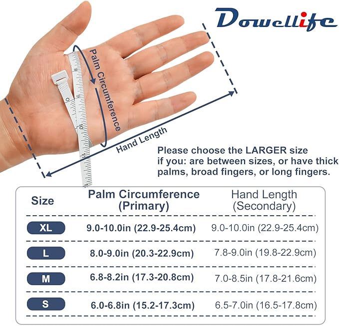 Dowellife Cut Resistant Gloves Food Grade Level 5 Protection, Safety Kitchen Cuts Gloves for Oyster Shucking, Fish Fillet Processing, Mandolin Slicing, Meat Cutting and Wood Carving. (Medium-2 Pairs)