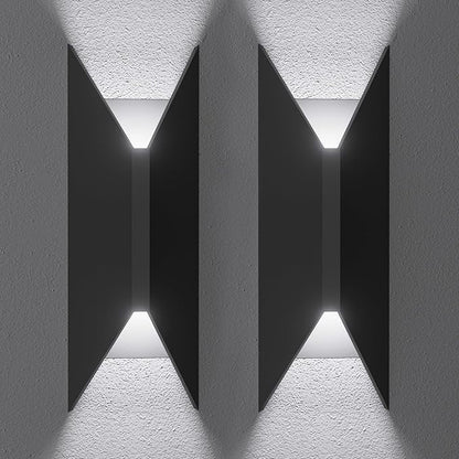 22W Dimmable LED Outdoor Wall Sconce,Modern Up Down Porch Lights 2700K 3000K 3500K 4000K 5000K 5 Colors Changeable,1800 Lumens Outdoor Wall Lights Exterior for House,Garage Door 2 Pack