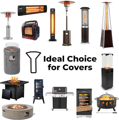 BBQ Gas Grill Cover 44 inch, Universal for 3-4 Burners BBQ/Gas/Charbroil Grill (44" Lx24 Wx46 H), Heavy-Duty and Weather-Resistant Oxford Fabric That Protect Grill All Seasons