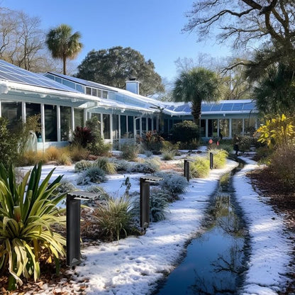 Warm White Solar Pathway Lights 2 Pack - Ultra Bright Waterproof Outdoor LED Lights for Garden, Walkway & Patio - 2 Brightness Modes - Solar Powered Yard Lighting