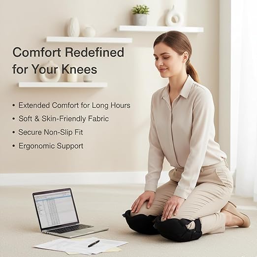 Work Knee Pads Made of Tear Resistant Oxford Cloth and Durable Rubber Waterproof and Breathable Suitable for Mechanical Repairs and Yard Work with Adjustable Straps